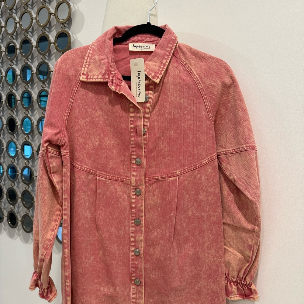 Impressions Pink Denim Jacket